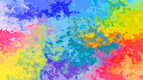 Abstract Geanimeerd Twinkelend Gekleurd Achtergrond Naadloze Lus Video Aquarel Vlek — Stockvideo