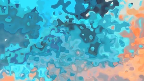 Abstrakte Animierte Funkelnde Gefärbten Hintergrund Nahtlose Schleife Video Aquarell Kleckseffekt — Stockvideo