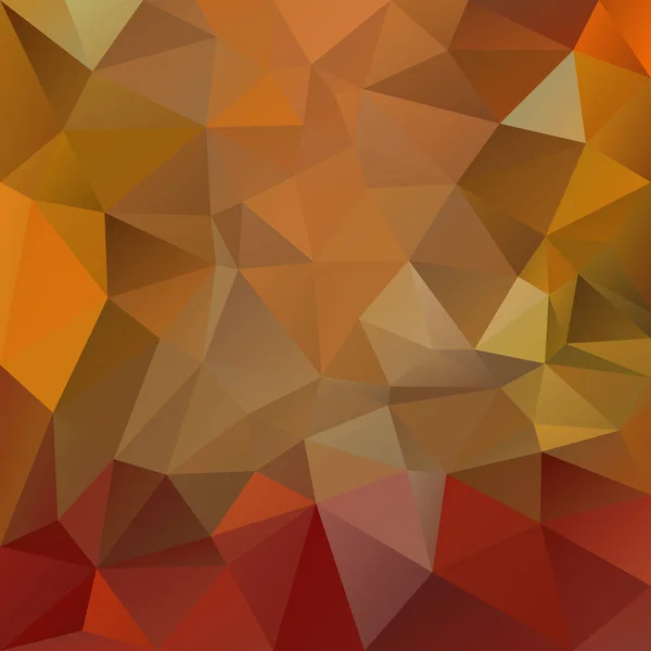 Vecteur abstrait polygone irrégulier fond carré triangle motif bas poly couleur ambre, brique, groseille, baie, rouge, orange, carotte, ocre, or, feu, cidre, igname, merigold, épice — Image vectorielle