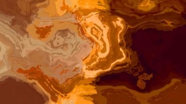 soyut renkli lekeli arka plan dikişsiz Hd döngü videosu - akrilik boya efekti yüzeyi - altın rengi bal sarısı bej rengi kahverengi