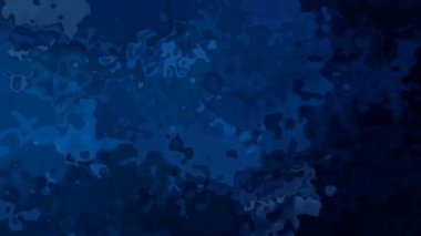 soyut animasyon ışıltılı arka plan tam Hd dipsiz döngü videosu - suluboya lekeli sıvı efekt - koyu renk kot lacivert