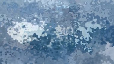 soyut animasyon ışıltılı arka plan tam Hd dikdörtgen döngü videosu - suluboya lekeli sıvı efekt - renk slate gri mavi gümüş