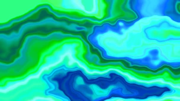 추상적으로 묘사되어 바다없는 비디오 대리석 Agate Stony Surface Color Neon — 비디오