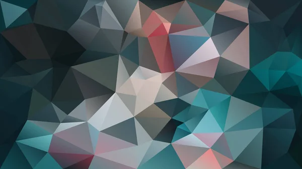 Vector abstract irregular polygon background - triangle low poly pattern - color teal blue turquoise gray orange — ストックベクタ