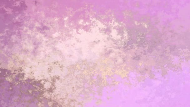 动画闪烁染色背景完整的Hd无缝循环视频 水彩斑斑液体效果 色彩可爱的婴儿粉色 — 图库视频影像