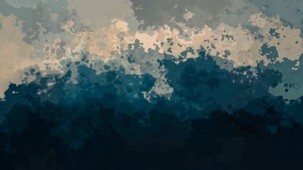 추상적 애니메이션반짝이는 스테인리스 Seamless Loop Video Watercolor Splotch Gray Beige — 비디오