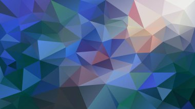 vektör soyut düzensiz çokgen arkaplan - üçgen düşük poli desen - koyu mavi mor pembe turuncu