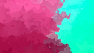 soyut animasyon ışıltılı arka plan tam Hd dipsiz döngü videosu - suluboya lekeli sıvı efekt - renk kırmızı çilek kırmızı nane mavisi