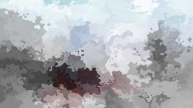 soyut animasyon ışıltılı arka plan tam HD dikdörtgen döngü videosu - suluboya lekeli sıvı efekt - nötr bej rengi açık mavi