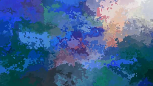 추상적 동그랗게 빛나는 스테인드 Seamless Loop Video Watercolor Splotch 자주색 — 비디오