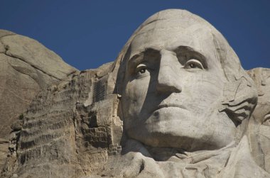 Mt. Rushmore 'un George Washington Yakınlaştırılmış