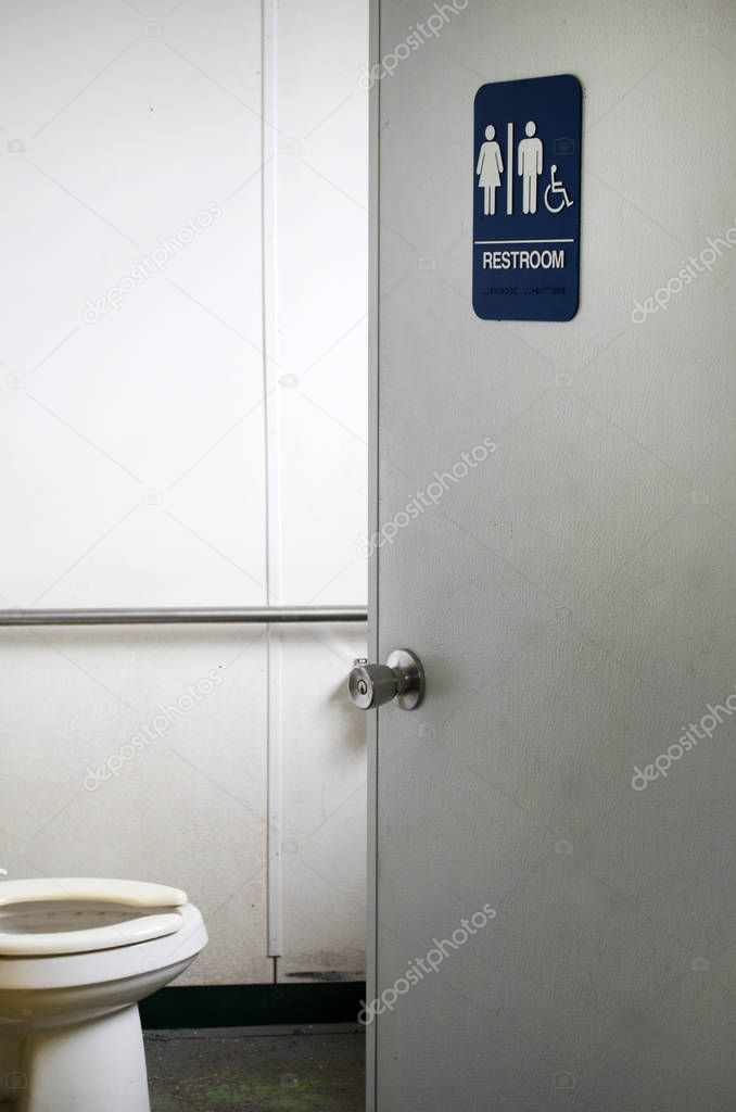 Men and Women's Symbol Bathroom Or Restroom Sign