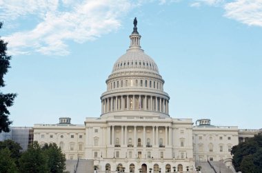 Washington DC - 17 Temmuz 2017: Capitol kubbe koltuk Washington DC ABD Hükümeti Amerika Birleşik Devletleri