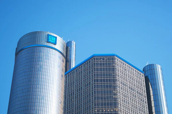 Detroit Kasım 2017 General Motors Kurma Merkez Rönesans Merkezi Şehir — Stok fotoğraf
