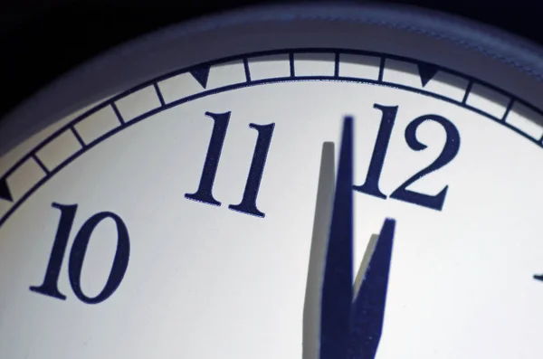 Doomsday Clock Alarm Clock Set Two Minutes Midnight Represent How — Stock Photo, Image