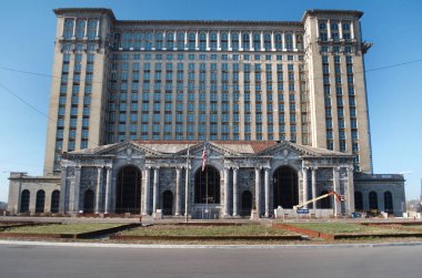 Detroit, Michigan ABD, 8 Nisan 2018, Michigan Merkez İstasyonu'na, Mcs, Detroit eski tren depo,