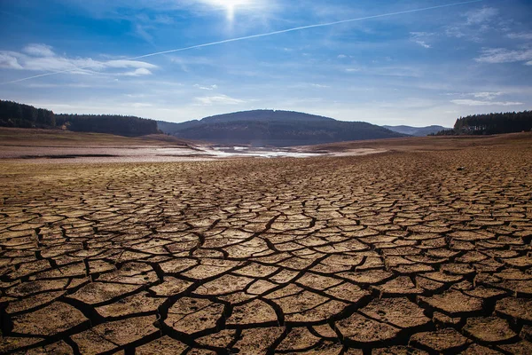 Fond Barrage Vide Studena Près Pernik Bulgarie Temps Chaud Les — Photo