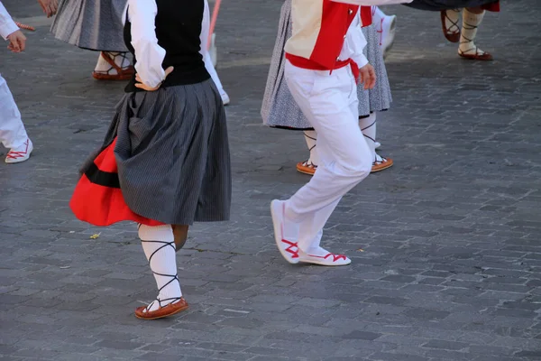 Baskische Danstentoonstelling Oude Stad Van Bilbao Spanje — Stockfoto