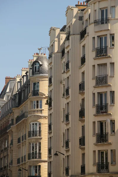 Klassiska Lägenheter Paris — Stockfoto