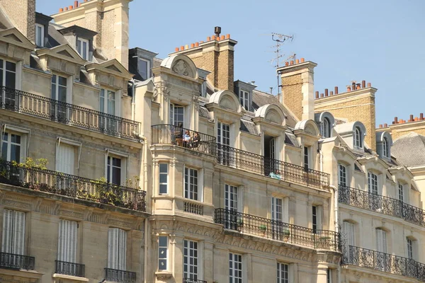 Classic Apartments Block Paris — Stock Photo, Image