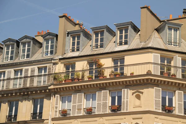 Bloque Apartamentos Clásicos París — Foto de Stock