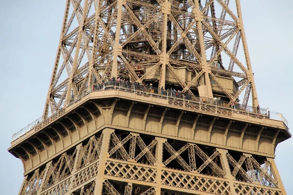 Pohled Eiffelovu Věž Paříži — Stock fotografie