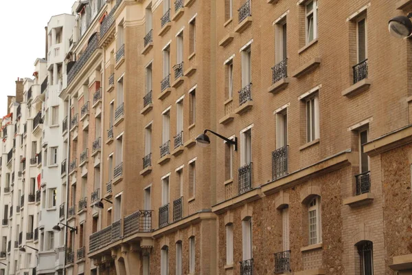 Fachada Bloco Apartamentos Paris — Fotografia de Stock