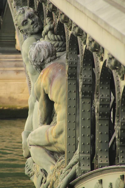 Dettaglio Del Ponte Bir Hakeim Parigi — Foto Stock