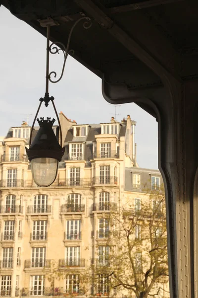 Detalj Bir Hakeim Bridge Paris — Stockfoto