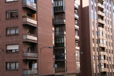 Bilbao 'da bir apartman bloğu