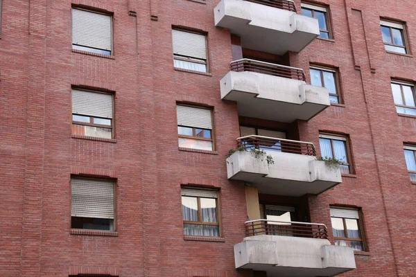 Flervåningshus Ett Grannskap Till Bilbao — Stockfoto