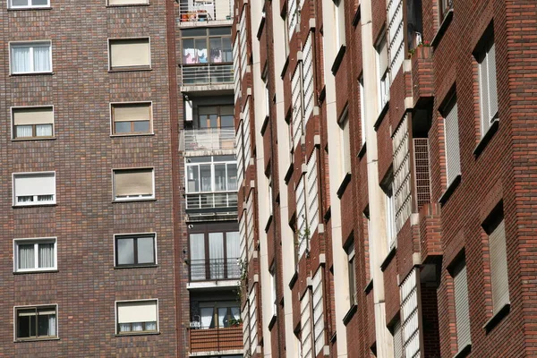 Blocco Appartamenti Quartiere Bilbao — Foto Stock