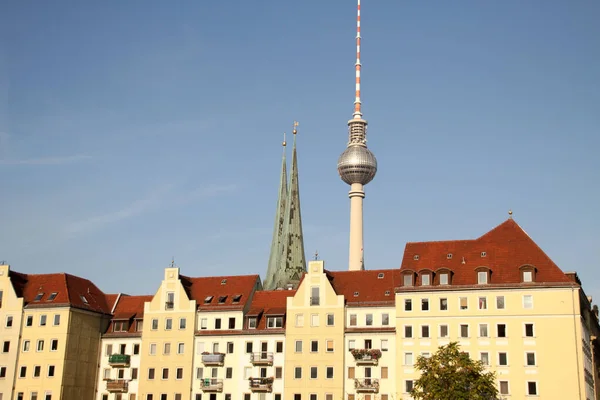 Vista Torre Alexanderplatz Berlín — Foto de Stock