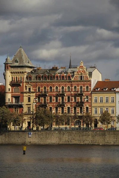 Архітектурна Спадщина Центрі Праги — стокове фото