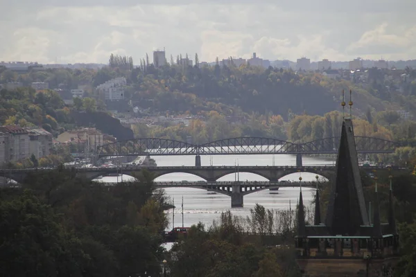 Prag Şehir Merkezindeki Mimar Mirası — Stok fotoğraf