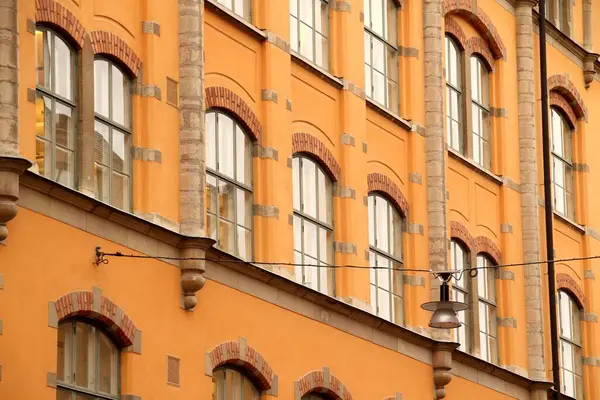 Fachada Edifício Centro Estocolmo — Fotografia de Stock