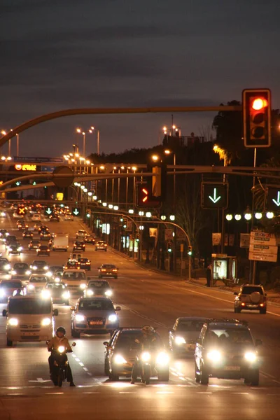 Traffic Avenue Barcelona — Stock Photo, Image