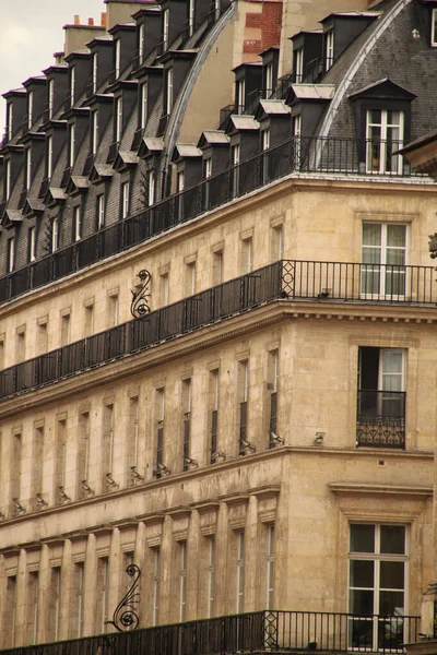 Fassade Eines Gebäudes Paris — Stockfoto
