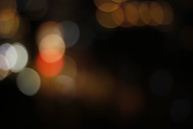 Bokeh efektli şehir ışıkları