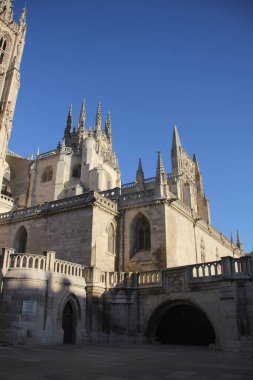 İspanya 'nın Burgos Katedrali manzarası