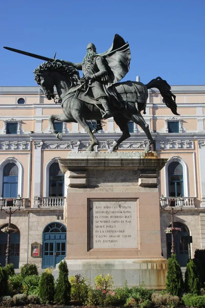 Iconic Statue Cid Burgos Spain — Stock Photo, Image
