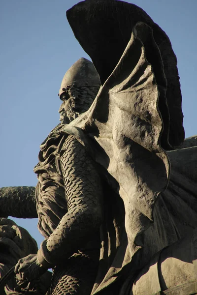 Estatua Icónica Cid Burgos España — Foto de Stock