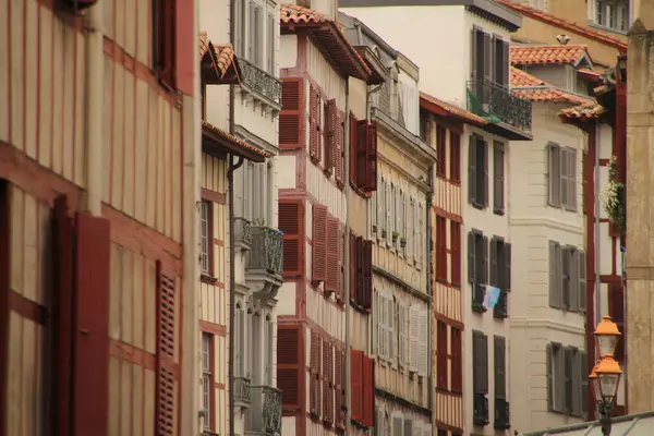 Maison Basque Typique Dans Vieille Ville Bayonne France — Photo