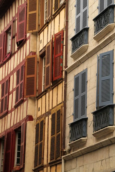 Casa Típica Vasca Casco Antiguo Bayona Francia —  Fotos de Stock