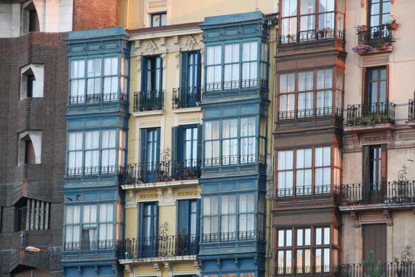 Urbanscape in a neighborhood of Bilbao