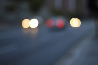 Şehir yolunda trafik vardı.