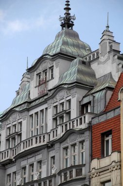 Prag 'ın eski kentinde mimarlık mirası