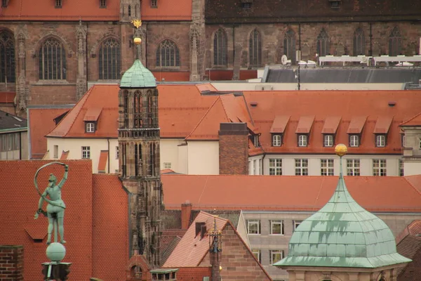 Vista Cidade Velha Nuremberga Alemanha — Fotografia de Stock