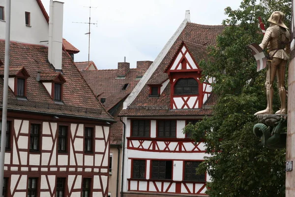 Uitzicht Oude Binnenstad Van Neurenberg Duitsland — Stockfoto
