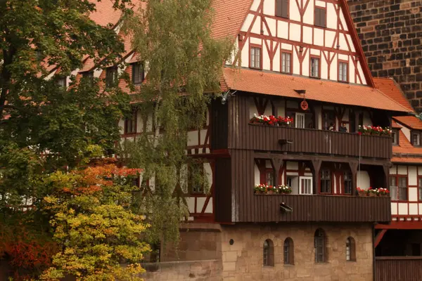 Utsikt Över Den Gamla Staden Nürnberg Tyskland — Stockfoto